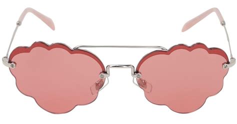 miu miu pink cloud sunglasses